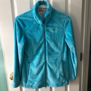 Lilly Pulitzer Fuzzy Zip Fleece Jacket S